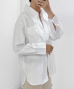 모브 루즈핏 셔츠 투웨이 집업 자켓 간절기 자켓셔츠 (2colors)